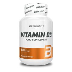 BIOTECH USA Vitamin, 60 tabletta, D3, BIOTECH USA