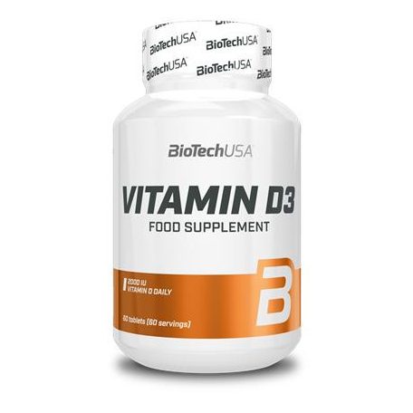 BIOTECH USA Vitamin, 60 tabletta, D3, BIOTECH USA