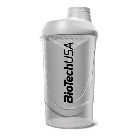 BIOTECH USA Keverőpalack, 600ml, BIOTECH USA "Wave Shaker", átlátszó