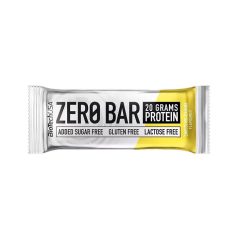   BIOTECH USA Fehérjeszelet, gluténmentes, 50g, BIOTECH USA "Zero Bar", csokoládé-banán