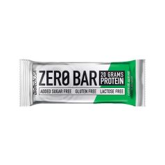   BIOTECH USA Fehérjeszelet, gluténmentes, 50g, BIOTECH USA "Zero Bar", csokoládé-mogyoró