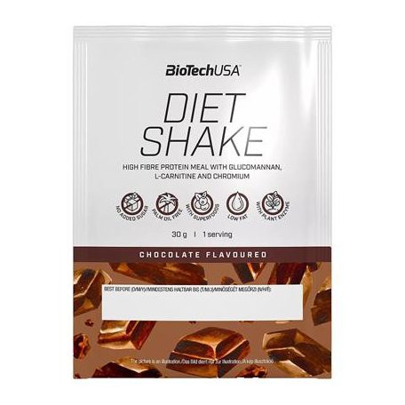 BIOTECH USA Étrend-kiegészítő italpor, 30g, BIOTECH USA "Diet Shake", csokoládé