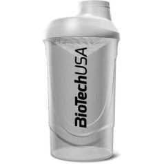   BIOTECH USA Keverőpalack, 600ml, BIOTECH USA "Wave Shaker", fekete-füst