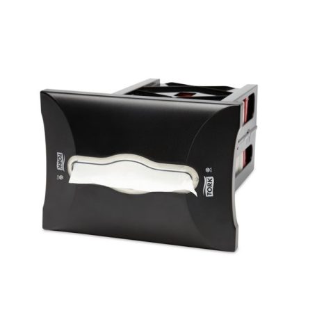 TORK Szalvéta adagoló, 34,3x 25,1x17,8 cm, pultba süllyeszthető tehető, N4 rendszer, TORK " Xpressnap", fekete