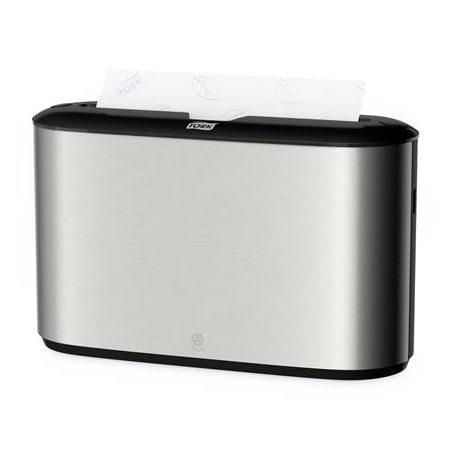 TORK Kéztörlő adagoló, pultra tehető, H2 rendszer, Image Line, TORK "Xpress Multifold", rozsdamentes