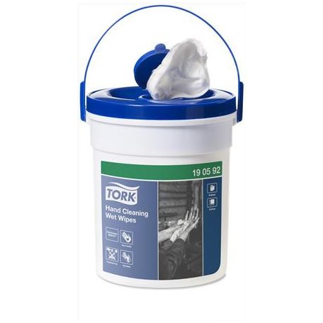 TORK Kéztisztító törlőkendő, nedves, 1 rétegű, 58 lap, W14 rendszer, TORK, fehér