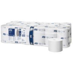   TORK Toalettpapír, T7 rendszer, 2 rétegű, 13,1 cm átmérő, Premium, TORK "Mid-size", fehér