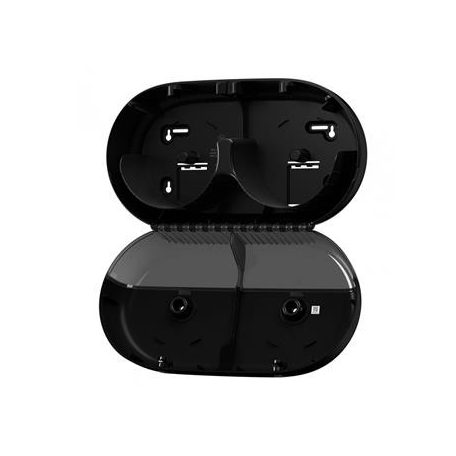 TORK Toalettpapír adagoló, duplatekercses, T9 rendszer, Elevation, TORK "SmartOne Mini", fekete