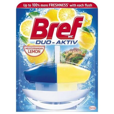 BREF WC illatosító gél, 50 ml, BREF "Duo Aktiv", citrus