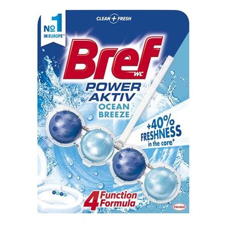 BREF WC illatosító golyók, 50 g, BREF "Power Aktiv", óceán