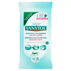   SANYTOL Fertőtlenítő törlőkendő, 36 db maxi/72 db standard, SANYTOL