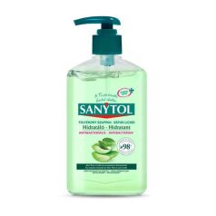   SANYTOL Antibakteriális folyékony szappan, 250 ml, SANYTOL "Hidratáló", aloe vera és zöld tea