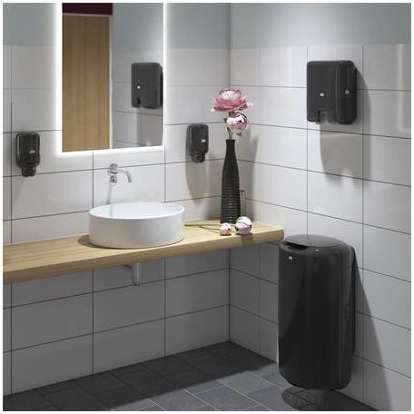 TORK Kéztörlő adagoló, Interfold hajtogatás, H2 rendszer, Elevation, TORK "Xpress Multifold Mini", fekete