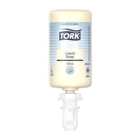 TORK Folyékony szappan, 1 l, S4 rendszer, TORK "Enyhén illatosított", világossárga