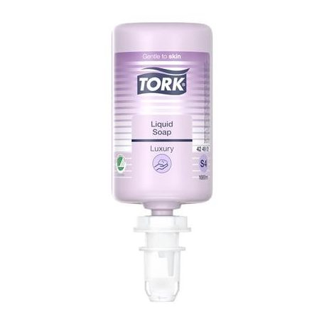 TORK Folyékony szappan, 1 l, S4 rendszer, TORK "Luxus Soft", lila