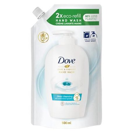 DOVE Folyékony szappan utántöltő, 500 ml, DOVE "Care&Protect"