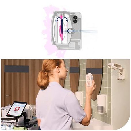 TORK Légfrissítő, folyamatos adagolású, 32 ml, A3 rendszer, TORK, mezei virágok