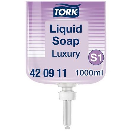 TORK Folyékony szappan, 1 l, S1 rendszer, TORK "Luxury", lila
