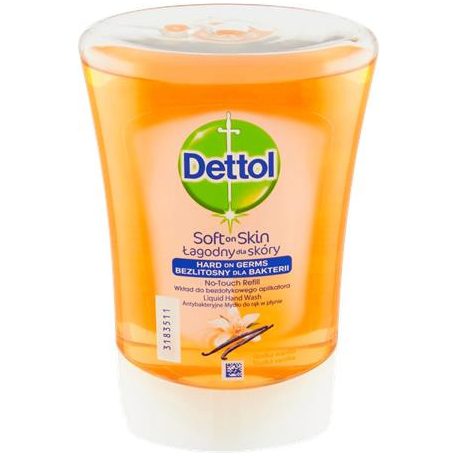 DETTOL Folyékony szappan utántöltő, 250 ml, DETTOL, méz-vanília