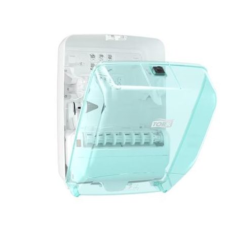 TORK Kéztörlő adagoló, tekercses, W6 rendszer, Performance, TORK, fehér-türkiz