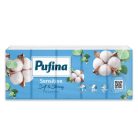 PUFINA Papír zsebkendő, 3 rétegű, 10x10 db, PUFINA "Sensitive"