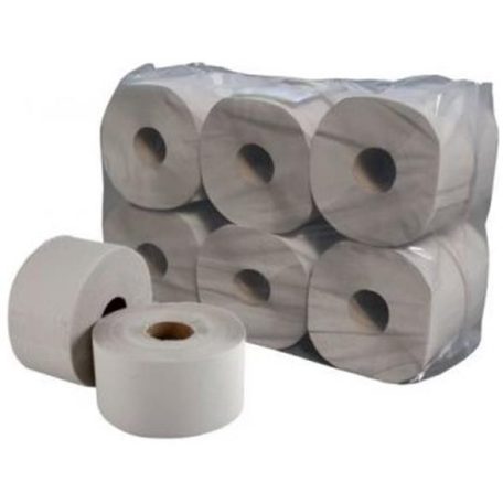 Toalettpapír, 1 rétegű, nagytekercses, 130 m, 19 cm átmérő, "Vella", natúr