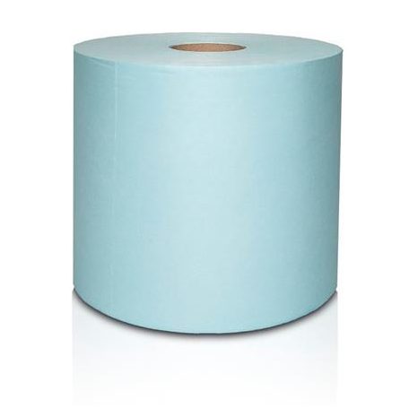 Törlőkendő, szöszmentes, tekercses, 1 rétegű, 200 lap, türkizkék