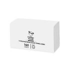 CHEEKY PANDA Kéztörlő, bambusz, V hajtogatott, 2 rétegű, 160 lap, 21,5x22,5 cm, CHEEKY PANDA, fehér