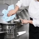 TORK Tisztítókendő, szöszszegény, tekercses, 1 rétegű, W1-3 rendszer, TORK, türkiz