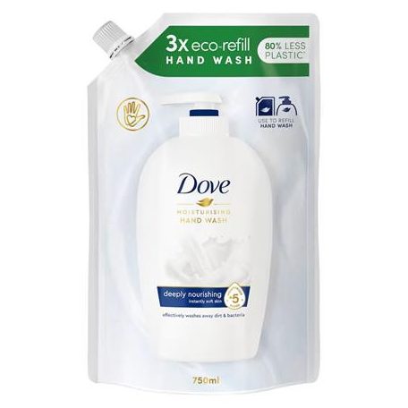 DOVE Folyékony szappan, utántöltő, 750 ml, DOVE "Deeply Nourishing"