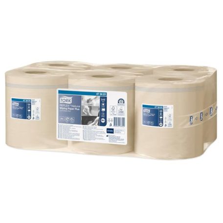 TORK Törlőpapír, tekercses, 19,8 cm átmérő, M4 rendszer, 2 rétegű, Advanced, TORK "Reflex", natúr