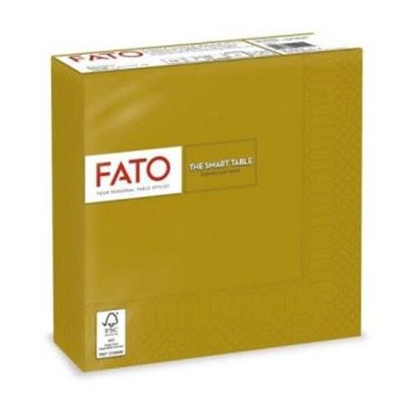 FATO Szalvéta, 1/4 hajtogatott, 33x33 cm, FATO "Smart Table", arany