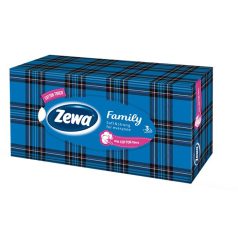   ZEWA Kozmetikai kendő, 3 rétegű, 90 db, ZEWA "Family" illatmentes