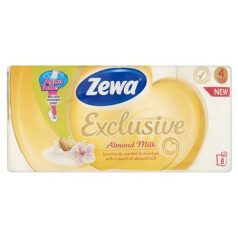   ZEWA Toalettpapír, 4 rétegű, kistekercses, 8 tekercs, ZEWA "Exclusive", almond blossom