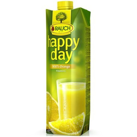 RAUCH Narancslé, 100%, 1 l, RAUCH "Happy day"