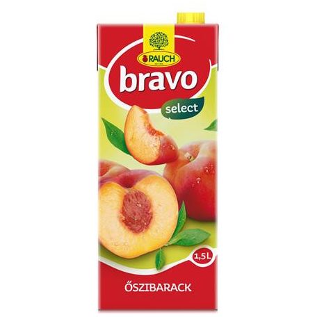 RAUCH Gyümölcsital, 20%, 1,5 l, RAUCH "Bravo", őszibarack