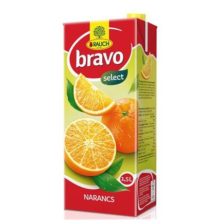 RAUCH Gyümölcsital, 12%, 1,5 l, RAUCH "Bravo", narancs