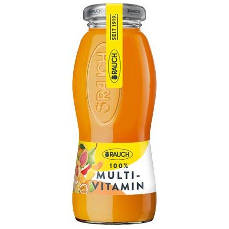 RAUCH Gyümölcslé, 100%, szénsavmentes, 0,2 l, RAUCH "Prémium", multivitamin