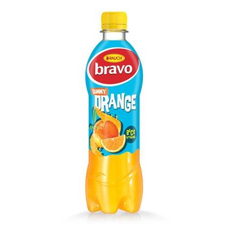 RAUCH Üdítőital, 6%, 0,5 l, RAUCH "Bravo", narancs