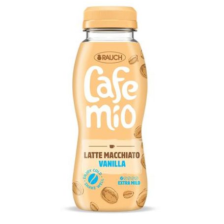 RAUCH Kávés tejital, 0,25l, RAUCH "Cafemio Latte Macchiato Vanilla", extra mild