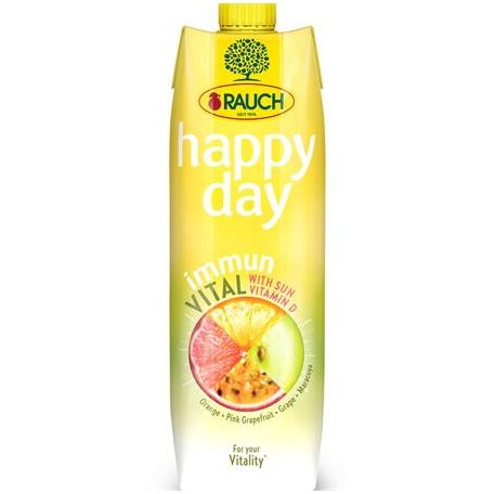 RAUCH Gyümölcslé, 100%, 1 l, RAUCH "Happy day", Immun Vital