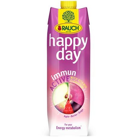RAUCH Gyümölcslé, 60%, 1l, RAUCH "Happy day", Immun Active