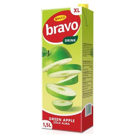 RAUCH Gyümölcsital, 12%, 1,5 l, RAUCH "Bravo", zöld alma
