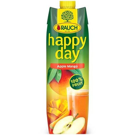 RAUCH Gyümölcslé, 100%, 1 l, RAUCH "Happy day", alma-mangó