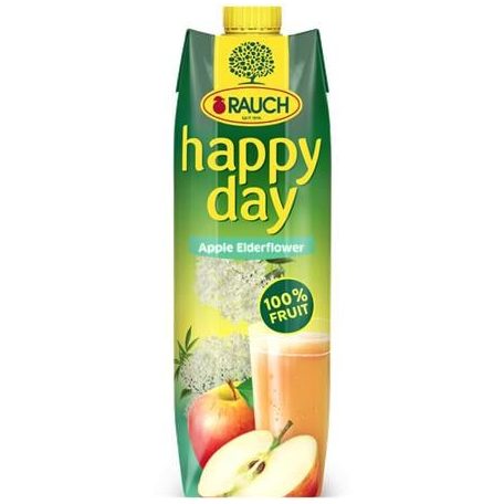 RAUCH Gyümölcslé, 60%, 1 l, RAUCH "Happy day", alma-bodza