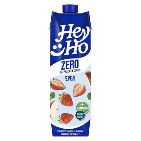 RAUCH Gyümölcsital, 20%, cukormentes, 1 l, RAUCH "Hey-Ho ZERO", eper