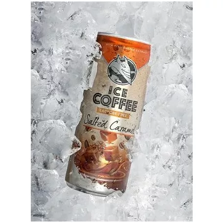 HELL Jegeskávé, 250 ml, HELL "Ice Coffee Salted Caramel"