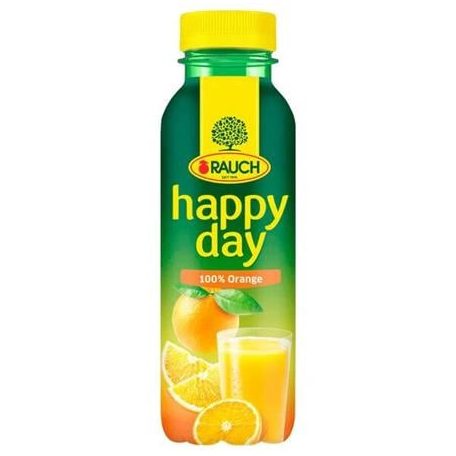 RAUCH Gyümölcslé, 100%, 0,33 l, RAUCH "Happy day", narancs