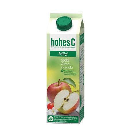 HOHES C Gyümölcslé, 100%, 1 l, HOHES C " Mild Juice", alma-acerola