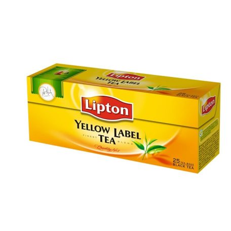 LIPTON Fekete tea, 25x2 g, LIPTON "Yellow label"